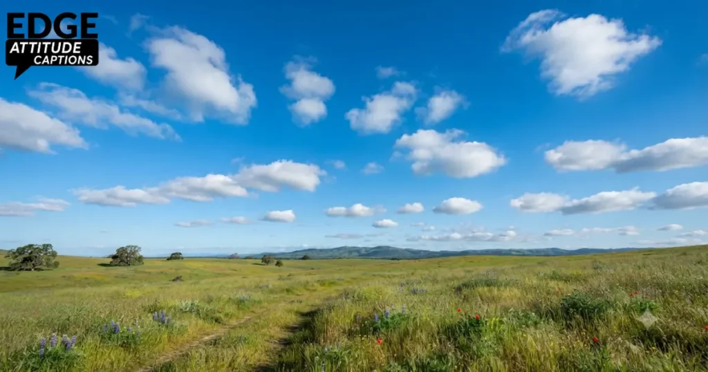 blue sky clouds captions photo