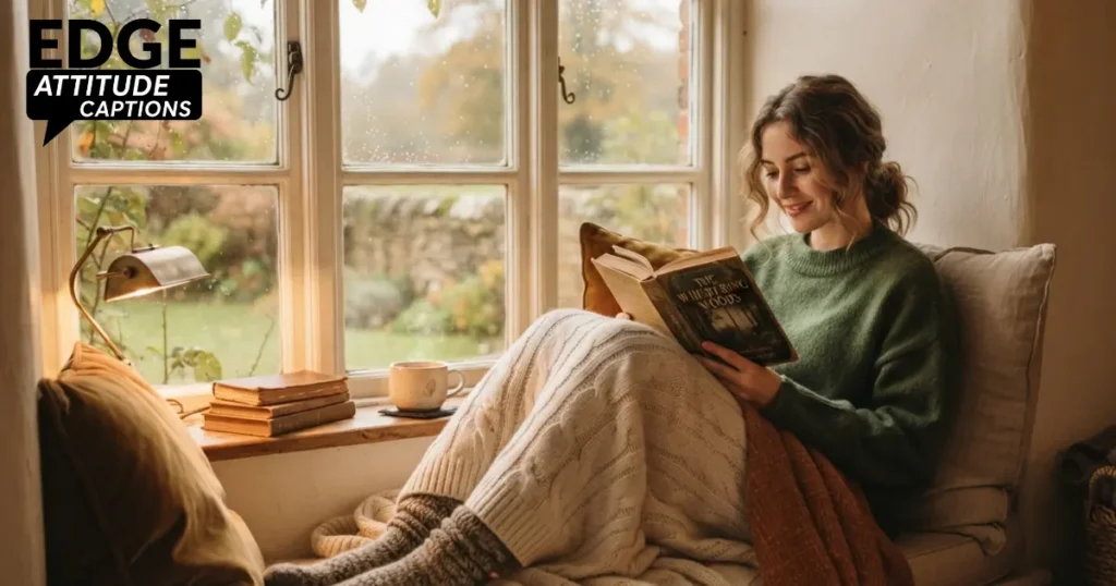 cozy window captions for Instagram photo