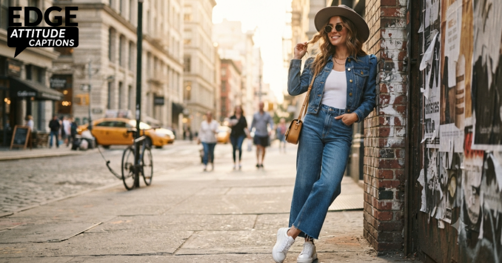 denim jeans captions photo