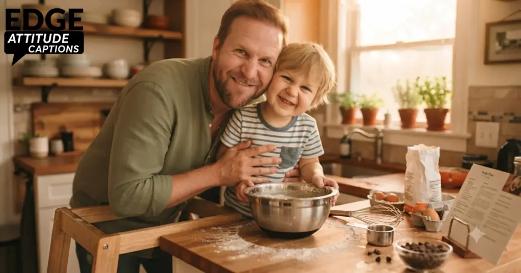 heartfelt father and son captions photo