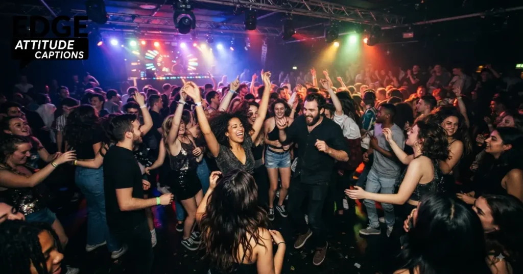 party dance floor captions photo