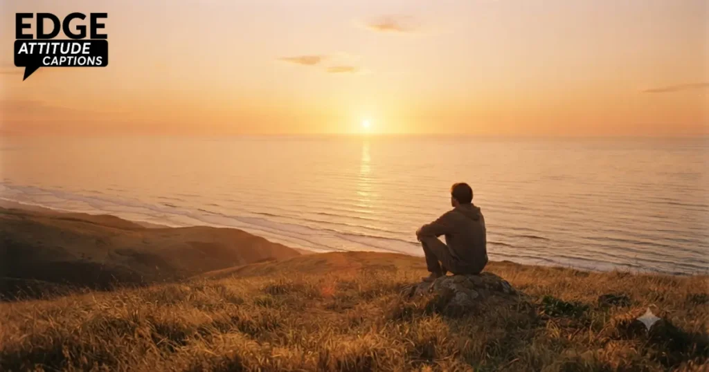 short sunset captions photo