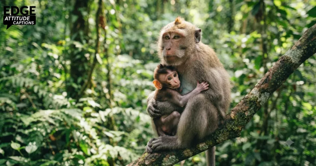 zoo monkey captions photo