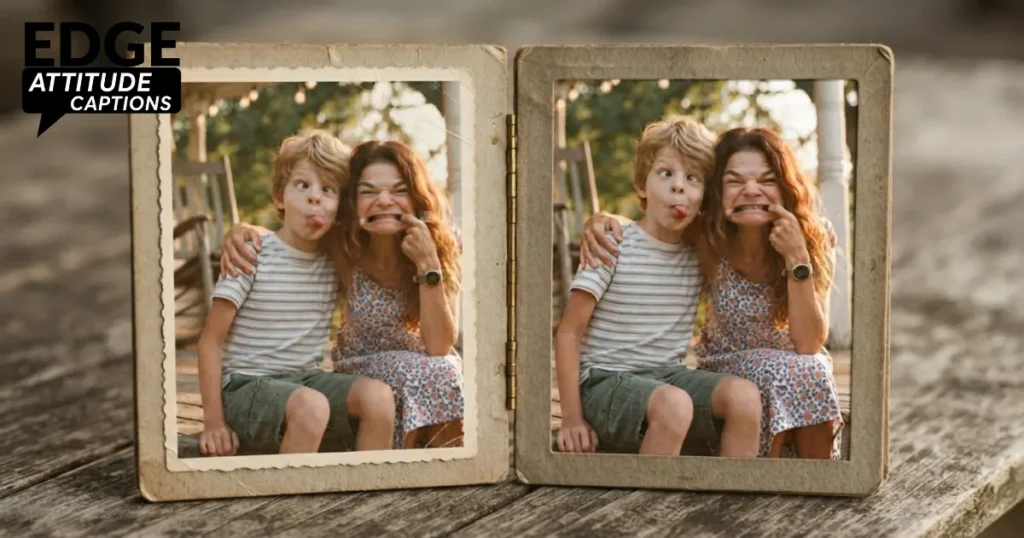 brother and sister throwback captions photo