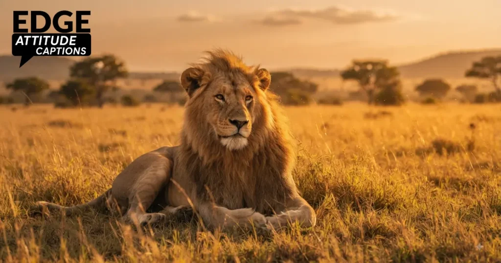 lion leadership captions photo