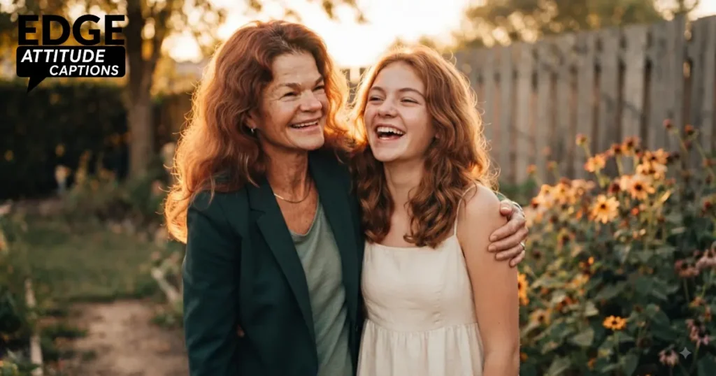 funny mother daughter captions