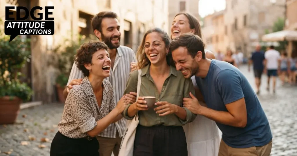 laughter captions photo