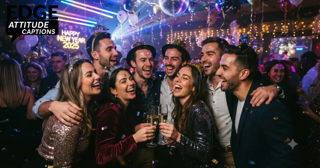 new year captions for friends photo
