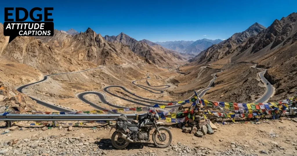 ladakh road trip captions photo