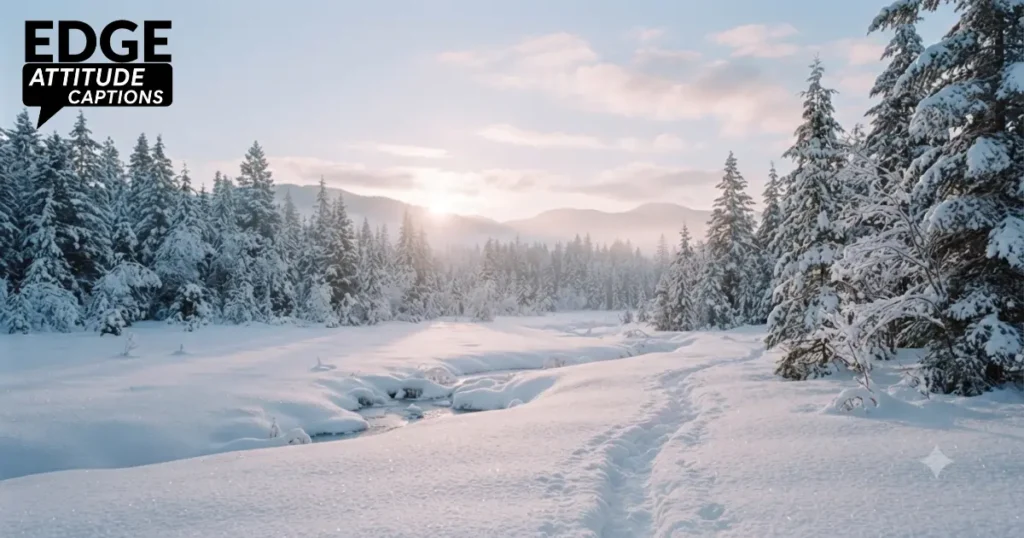 January winter captions photo
