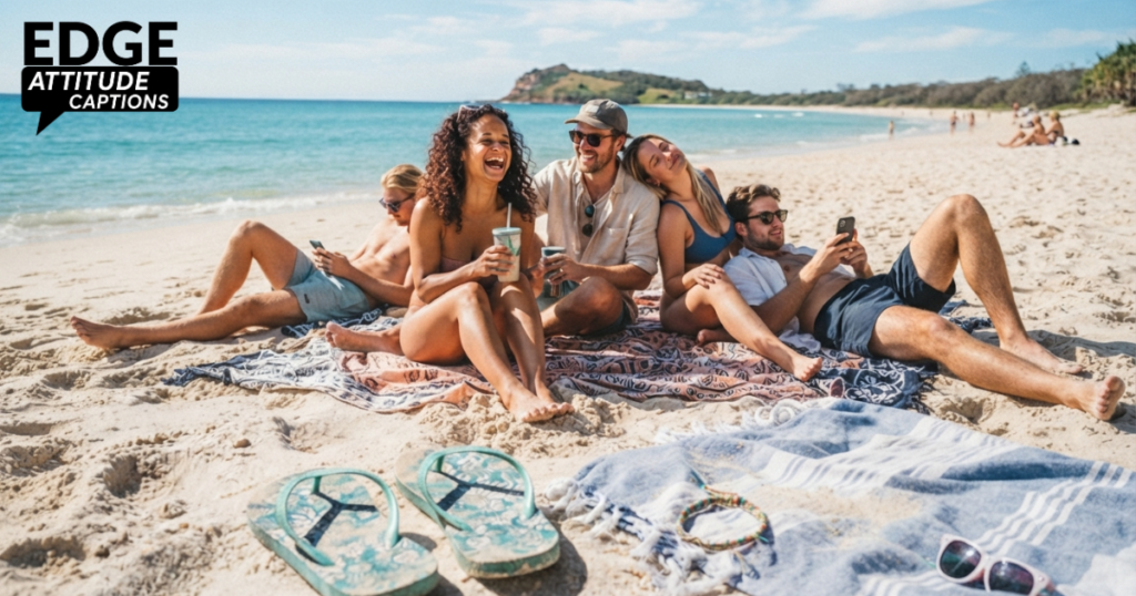 australia day beach captions photo
