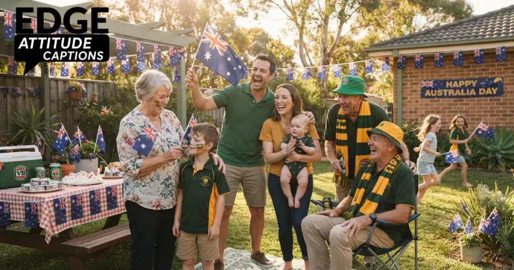 australia day family captions photo Title Australia Day Family Captions