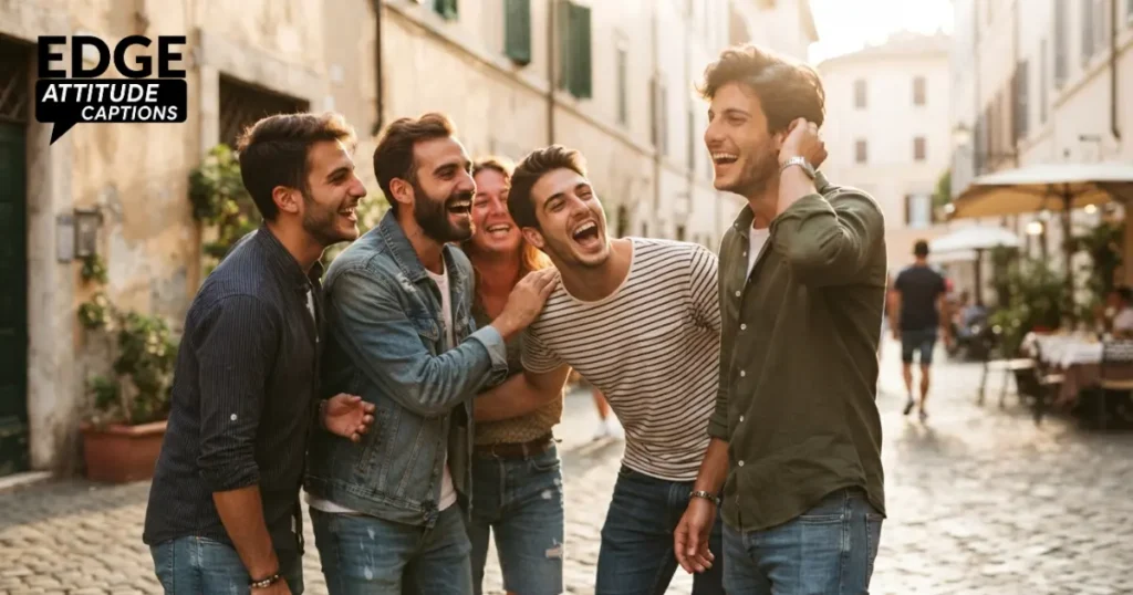 boys captions casual photo