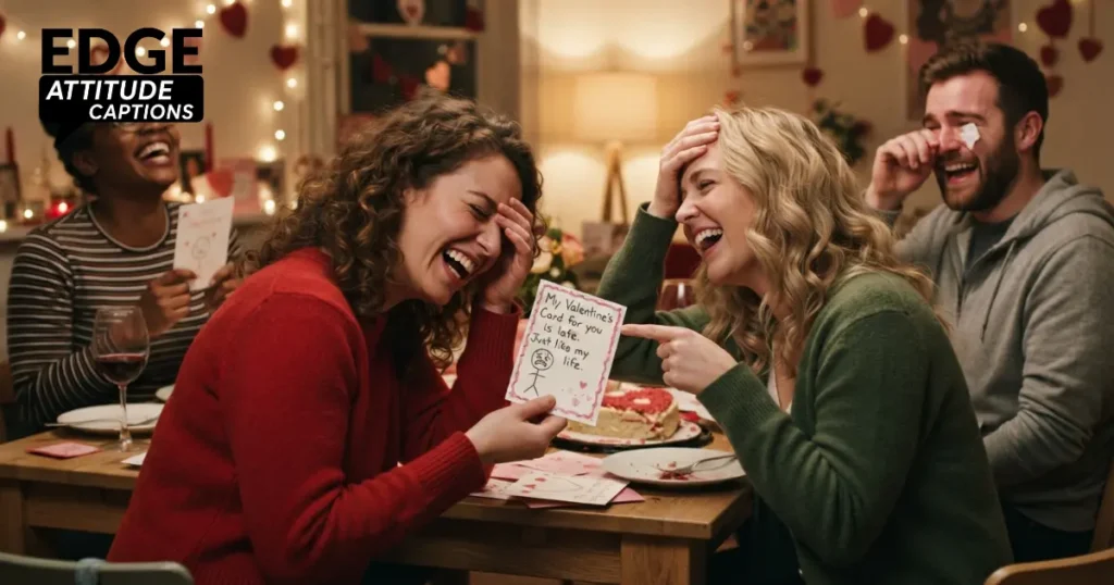 valentine friend group captions photo