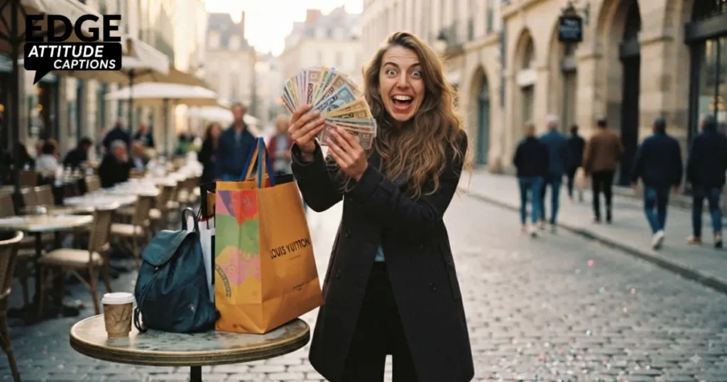 girl math shopping captions photo