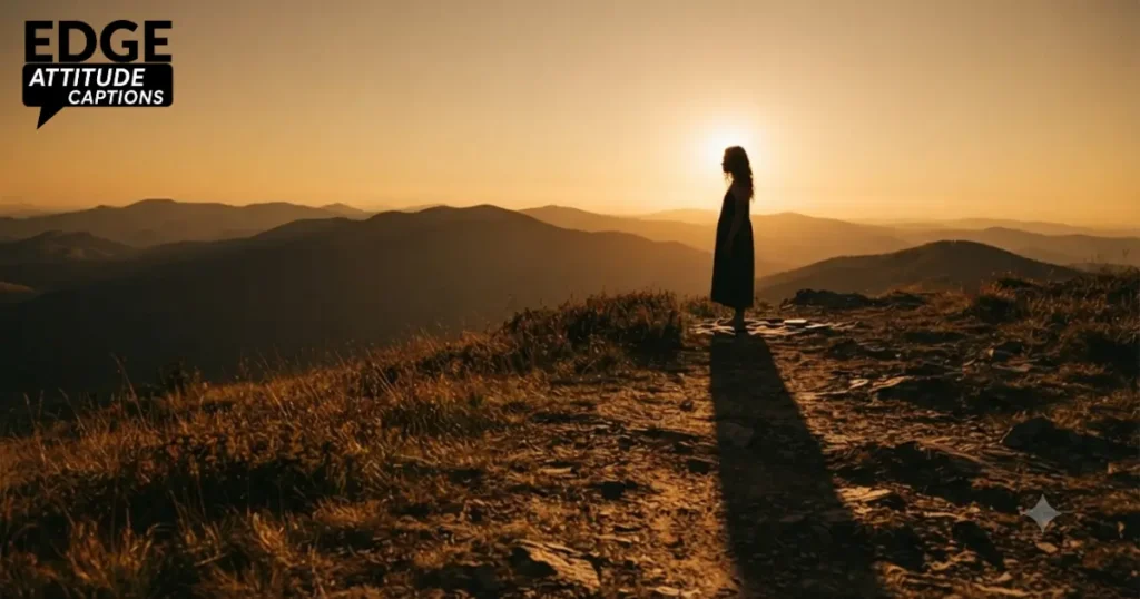 golden hour landscape captions photo