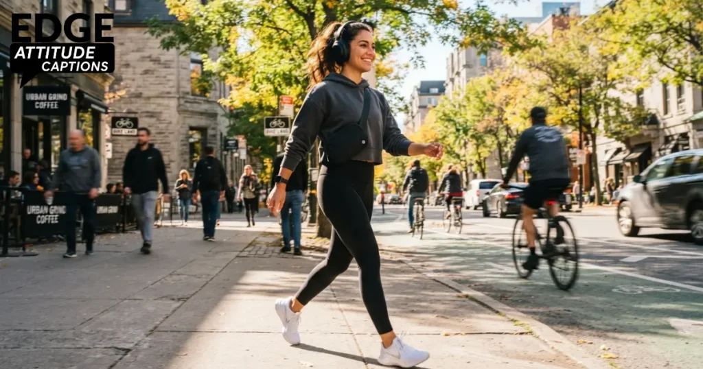 hot girl walk confidence captions photo
