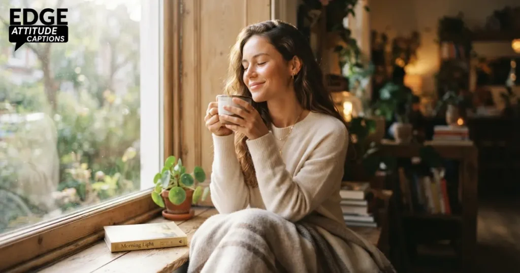 romanticize morning captions photo