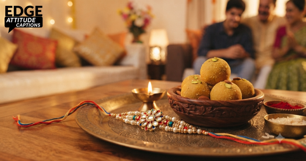 short raksha bandhan captions photo
